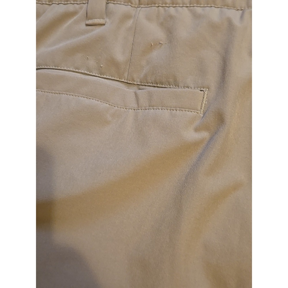 Adidas Golf Pants Mens 36x32 Tan Beige Lightweight Chino Flat Front Performance - Picture 12 of 15